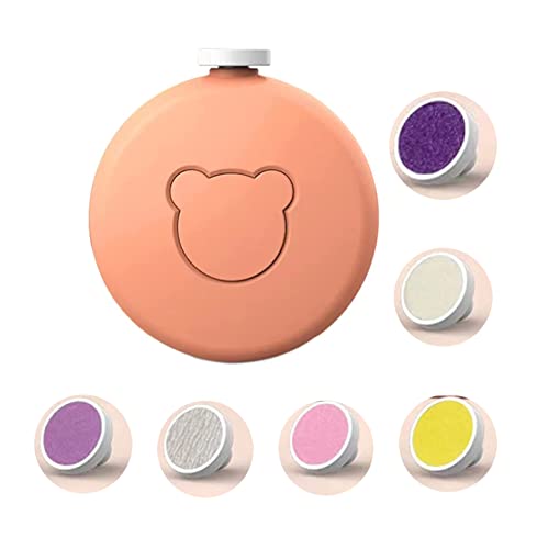 Lima de uñas eléctrica para bebé, 6 en 1, cabezales de lijado intercambiables, cortaúñas,...