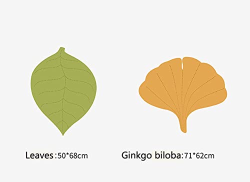 Ginkgo Biloba Mat,Pet Mat For Dog Cat With Leaf Shape, Double-Sided Leaves Cat Puppy Cushion,Soft Cotton Portable Camping Travel Pet Mat For Cats And Small Medium Dogs (Color : Ginkgo Biloba) #TOP1