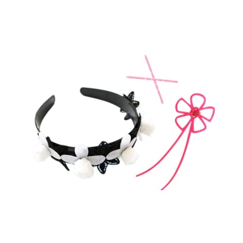 Tlsd Rem Headband Anime Cosplay Costume Hair Clip Headwear Women Halloween Party Flower Hair Hoop #TOP1