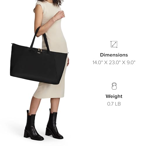 TUMI - Just In Case Tote - Foldable, Lightweight and Compact, Packable Travel Bag - Folds Into Included Pouch - Large, Black with Gunmetal Hardware by TUMI - Image 2