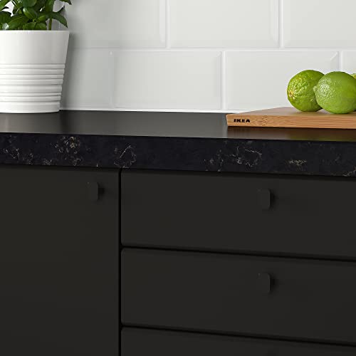 Bouton HACKÅS finitions soignées petit bouton en métal anthracite