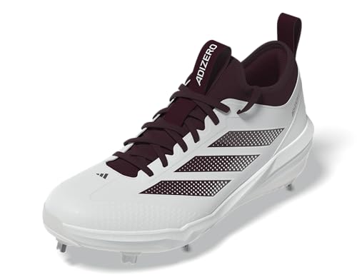 adidas Men's Adizero Impact 2.0 Baseball 11 White/Maroon