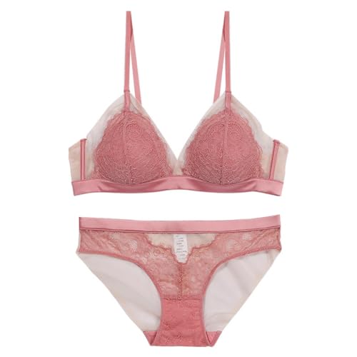 Lingerie sexy en dentelle et ensemble soutien-gorge sans bretelles en coton fin pour femmes