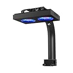 NICREW HyperReef 100 Gen 2 Reef LED Light, 100W Reef Aquarium Lighting for SPS LPS Corals and Saltwater Fish Tanks, Enhanced Violet and Blue Spectrum, Wide Angle Lens, 5 Channels Fully Programmable
