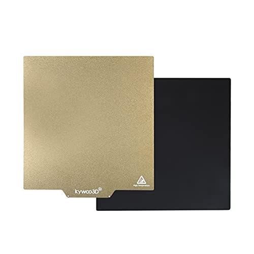 Kywoo Gloden Mattierte PEI-Platte Abnehmbarer Magnetischer Aufkleber Beheiztes Bett mit Mattierter Oberfläche 235x235mm für 3D-Drucker Ender-3 Pro/V2 Ender-5/Pro CR-20/Pro Und andere gleiche Größe Cover