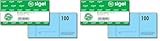 Sigel GN101 Nummernblock, 100 Bons (fortlaufend nummerierter Block von 1 bis 100, 10,5 x 5 cm), 1 Block, aus nachhaltigem Papier (Packung mit 2)