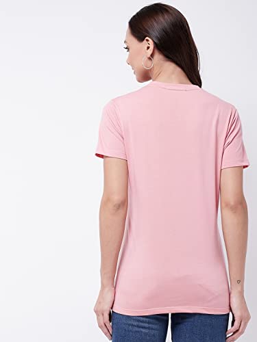 Image of Modeve Women Printed Cotton Blend Half Sleeve Round Neck T-Shirt for Summer