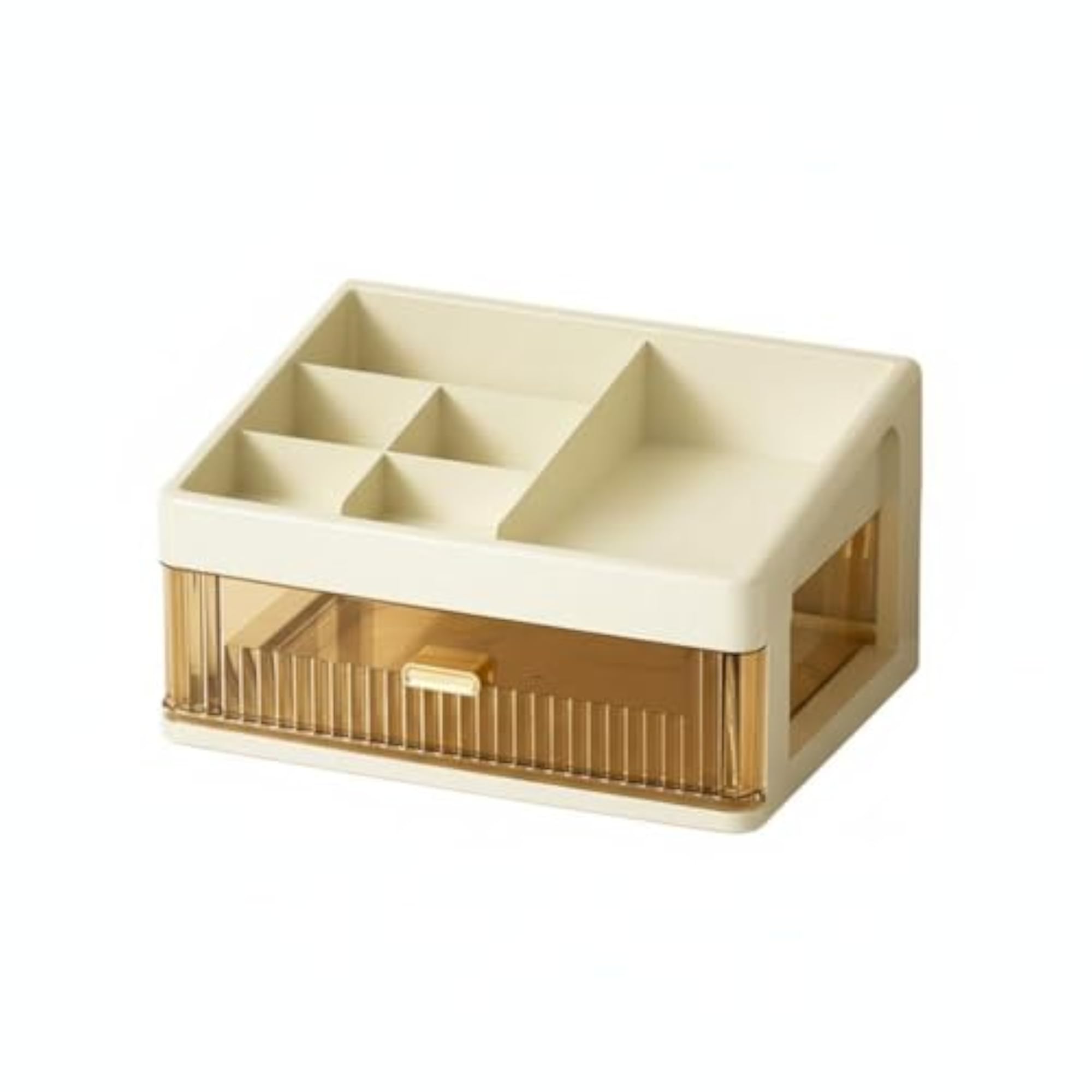 Dustproof Makeup Organizer with Drawers, Stackable Design