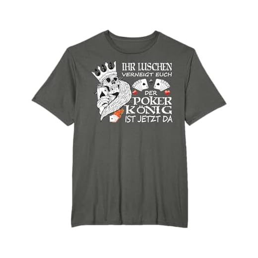 Herren Kartenspiel Poker Zubehör - Pokerspieler T-Shirt