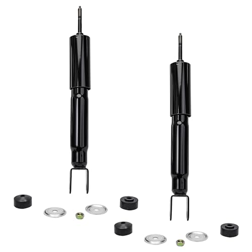 Image of Detroit Axle - Front 2pc Shock Absorbers for GMC Chevy Suburban Avalanche Yukon XL Express Savana 1500, Tahoe Express 2500 2 Shock Absorbers Assembly Replacement