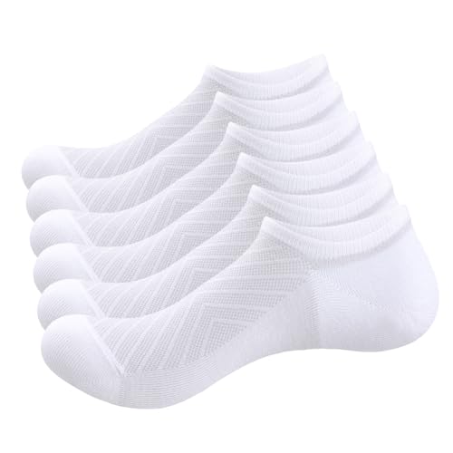 Image of YUEDGE Women's No Show Socks Breathable Invisible Ankle Socks Comfort lightweight Low Cut Socks For Women, 6 Pairs