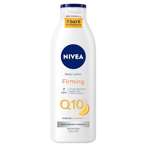 NIVEA Q10 Firming Body Lotion 250ml | With Q10 & Vitamin C | Improves Skin Elasticity |72-Hour Intense Moisture | Fast-Absorbing Formula | Skin Firming Cream for Body