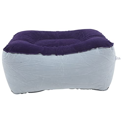 SHINEOFI Cojín Reposapiés Inflable de PVC con Flocking y Descanso y Azul Aliviar y Circulación