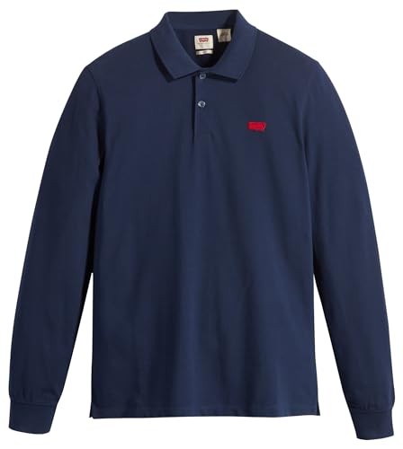 Levi's Long-Sleeve Slim Housemark Polo, Uomo, Naval Academy, S - 5