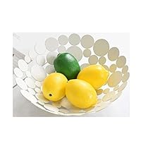 Cestino In Ferro Battuto Per Frutta - Contenitore Decorativo Da Tavolo, Per Cucina O Sala - Foto 3