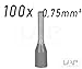 Zoller+Fröhlich DIN Aderendhülsen/TWIN isoliert 0,14 mm² bis 25mm² Zwilling Auswahl: (100 Stück 0,75mm² Grau)