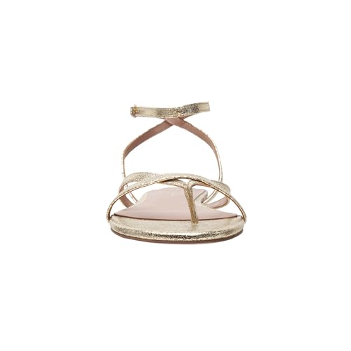 Linea Paolo - LUZ - Womens Strappy Ankle Wrap Flat Leather Sandals3