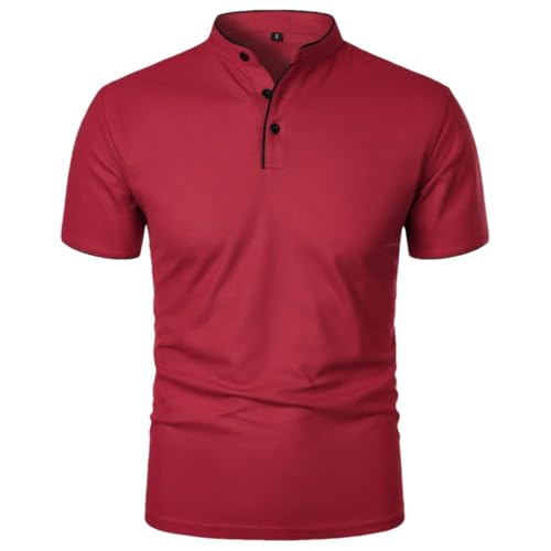 T-shirt d'été manches courtes homme uni basique respirant décontracté Wjnvfioo haut