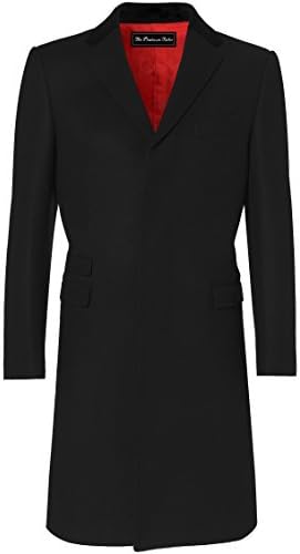 herren mantel schwarz wolle