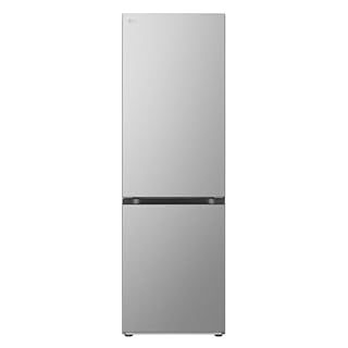 LG GBV21L0EPY Frigorifero combinato Total No Frost, 344L, Classe E, Door Cooling, Linear Cooling, Smart Diagnosis, Design con porte piatte, Apertura porte a filo muro, Prime Silver