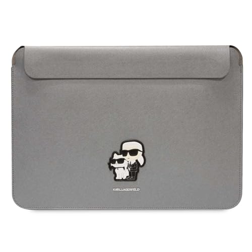 Étui magnétique Karl Lagerfeld en cuir Saffiano pour ordinateur 14"