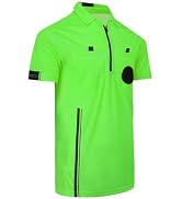 VKT Soccer Referee Shirt Jersey Kit Official Short Sleeve Ref Shirts Uniform Halloween Costume fo...