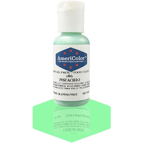AmeriColor, Pistachio, 0.75 Ounce Bottle, Soft Gel Paste Food Color