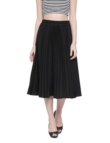 Image of oxolloxo Women Pleated Midi Skirt