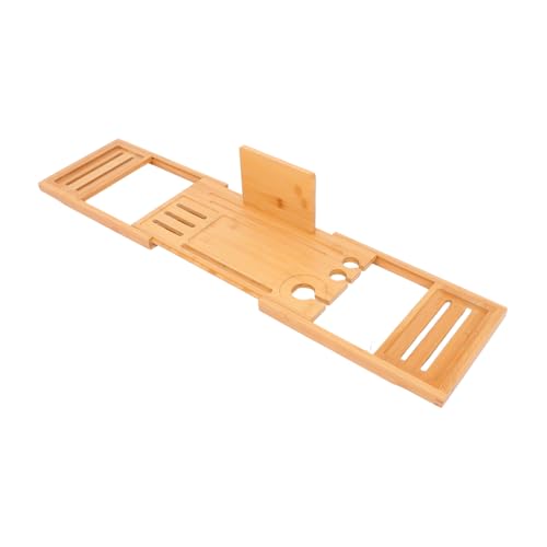 ARTSEWPLY Expandable Bath Tray Bathtub Storage Rack for Organizing Soap Shampoo Wash Nonslip Design for Secure Placement Ample Storage for Relaxing Bath