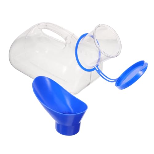 PLAFOPE 男性用 携帯用尿瓶 Pvc製 1000ml 再利用可能な小便器 耐久性抜群 旅行 キャンプ トレッキング用