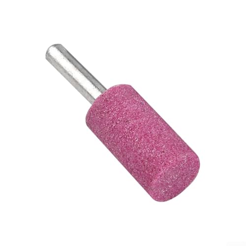 High Hardness Chrome Corundum Polishing Abrasive Stone 6mm Shank Wear Resistant Grinding Tool for Jade Wood Metal Industrial Renovation Work(6x20)
