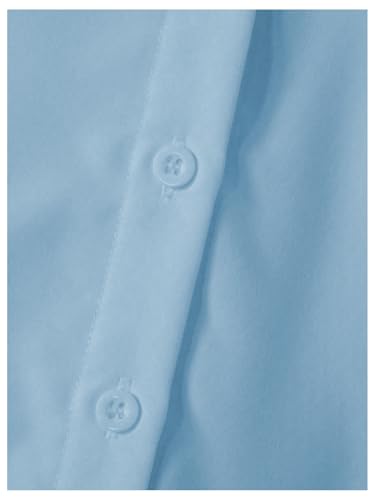 Image of Verdusa Girl's Button Front Bow Back Sleeveless Shirt High Low Asymmetrical Hem Blouse Top