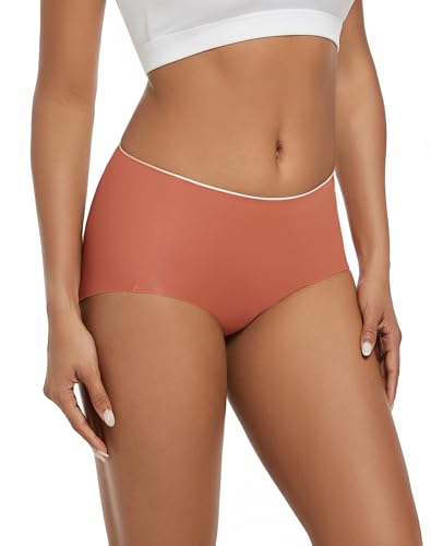 INNERSY Women's Seamless No Show Underwear Quick Dry Panties Nylon Briefs 3-Pack2
