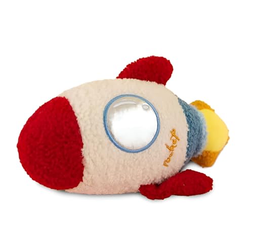 Image of Tickles Rocket Soft Stuffed Plush Toy for Kids Boys & Girls Birthday Gifts (Size : 20 cm Color: Red)
