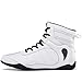 omcam Mens Womens Boxing Boots, Fashion Boxers Sneakers Breathable Leather Sparring Wrestling Fitness Shoes,White,5