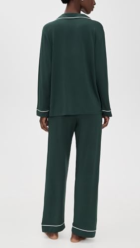 Image of Eberjey Gisele Classic Women's Pajama Set | Long Sleeve Shirt + Long Pants