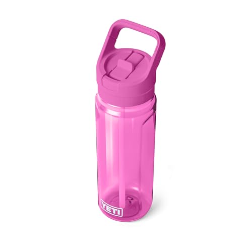 Image of YETI Yonder 750 ml /25 oz Water Bottle with Yonder Straw Cap, Wildflower Fuchsia