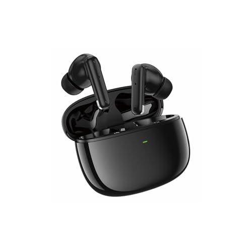 ANC+ENC Écouteurs intra-auriculaires sans fil Bluetooth 5.3 avec réduction du bruit Noir