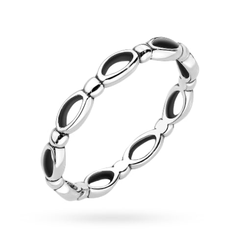 Bague en argent 925 MARKO anneau ovale anti-ternissement anti-allergie femme