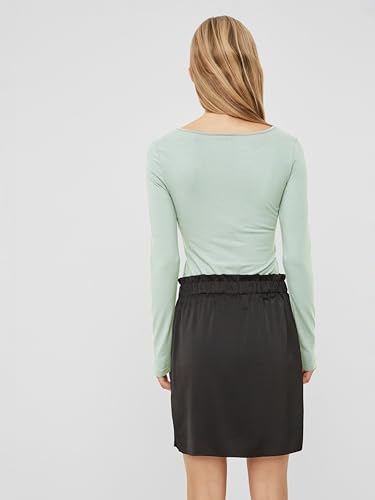 VERO MODA Damen VMMAXI My LS Soft Long U-Neck, Sky Gray, L – Ansicht 3