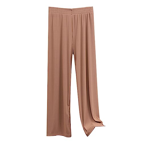 Women's Pants ice Silk Wide-Legged Pants Summer Thin Drape Thin Casual Pants