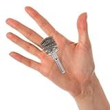 FIXOSHEE Drahtbürstenbohrer 4 Lagige Stahlbürste 25mm Rostentferner für Bohrmaschinenaufsatz zur Metalloberflächenbearbeitung und Polieren
