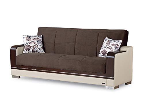 BEYAN Texas 2015 Collection Convertible Folding Sofa Bed Sleeper with Storage Space Includes