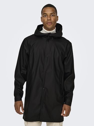 ONSLUCA Raincoat de Only & Sons impermeable cortavientos con capucha ajustable 7