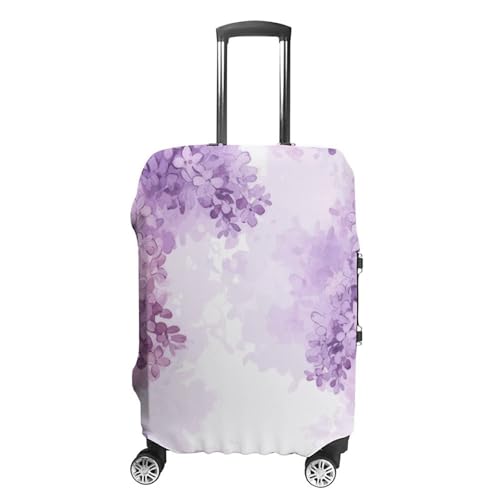Carry on Luggage Cover Lilac Flowers in Blossom Suitcase Covers for Luggages Tsa Approved Travel Luggage Sleeve Protector Elastic Suitcase Protector Anti-Scratch Washable Fits 19-30 Inch Case -XL