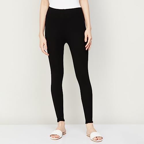Image of Melange by Lifestyle Women Black Legging