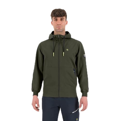 Sudadera Karpos Easylife Hoodie con cremallera completa para hombre en color negro talla M