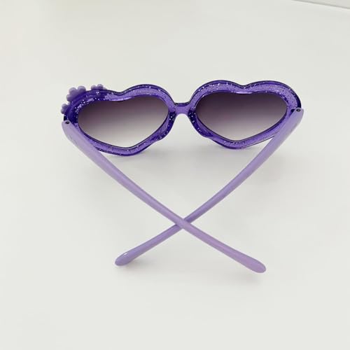 OZPYKAE Girl Heart Flower Sunglasses,Heart Shaped Cute Glasses UV 400 Protection Outdoor Girl Boy Gifts Eyewear Sunglasses3