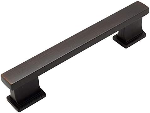 Cosmas 25 Pack 702-4ORB Oil Rubbed Bronze Contemporary Cabinet Hardware Handle Pull - 4 Hole Centers