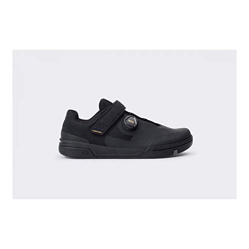 Crankbrothers Unisex Flat Mountain-Biking-Shoes, Black/Gold, 12.5 US Men